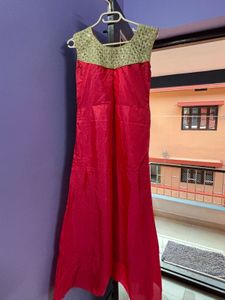 Pink Embroidered Gown