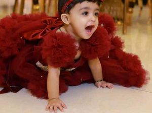 Mother Daughter Dress With Free Hair Accessories