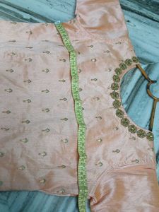 Peach Long Frock