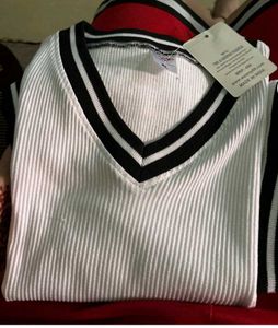 White V-Neck T-Shirt