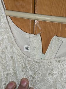 Elegant White Lace Dress for Girls ✨