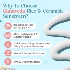 Glamveda Sunscreen SPF 50 With Free Ear Rings