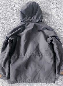 Gray Hooded Utility Jacket
