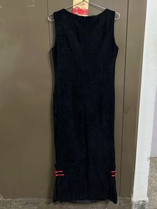 Elegant Black Chinese Style Maxi Dress