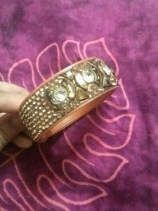 Rhinestone Embellished Bangle Bracelet
