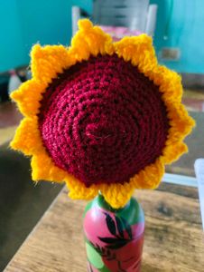Crocheted Sunflower Decor
