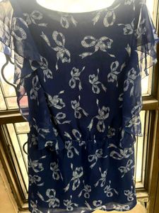 Blue Floral Top