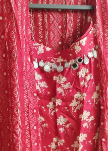 Red Dress And Jacket Set