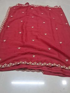 Elegant Maroon Saree