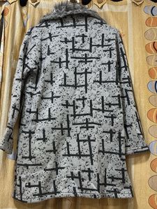 Patterned Fur Collar Unisex Jacket