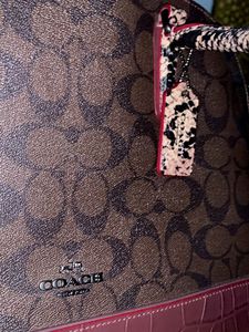 Coach Handbag Croc Leather