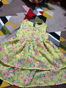 Floral Frock With Denim Jacket