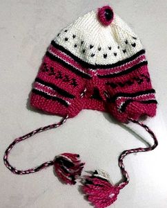 Adorable Hand-Knitted Baby Booties and cap