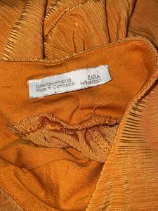 Zara Cross Back  Orange Dress.