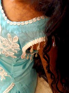 Girls&#39; Light Blue Afghani Shalwar Kameez