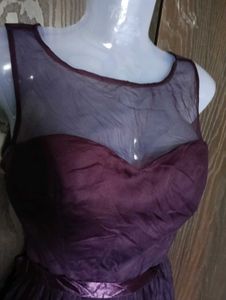 Purple Tulle Party Dress