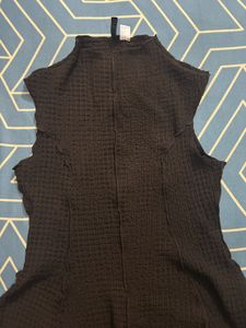 H&amp;M textured peplum top