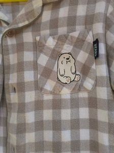 We Bare Bears Plaid Flannel