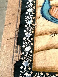 Hand-Painted Indian Textile Art