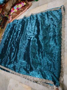 Soft Organza Saree With Blouse Piece Embellished
