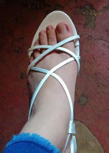 White Sandal For.