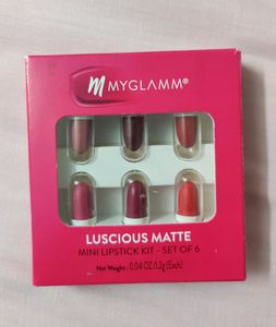 My glamm lipsticks Pocket friendly (Set Of 6 Shade