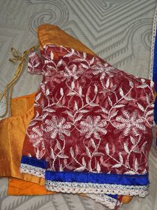 Elegant Blue Saree with Blouse