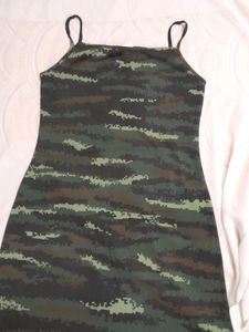 Camouflage Print Dress