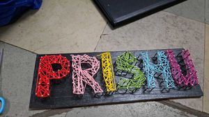 Custom String Art Name Plate