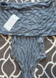 Zara Lace Off Shoulder Bodysuit