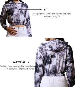 Tie-Dye Cropped Hoodie