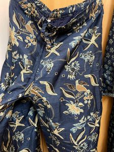Biba Embroidered &amp; Printed Palazo Kurta Set
