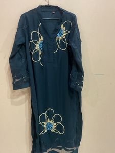 Charcoal Grey Kurta With Pant