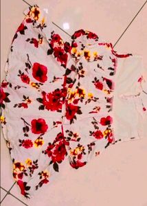 Cute Floral Girls Top
