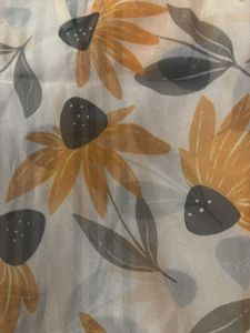 Floral Organza Sheer Sleeve Top