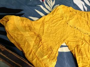 Yellow Embellished Top
