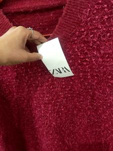 Zara Fuzzy Knit Sweater - New with Tags