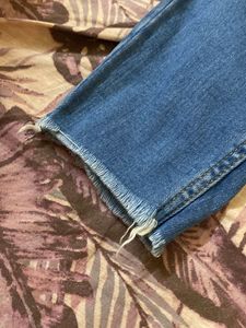 High Waist Ancle Length Denim