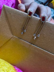 Giva Red Earrings