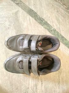 Black Chunky School Sneakers