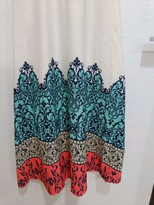 White Straight Gown