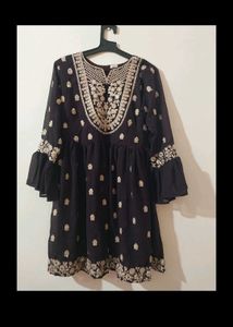 Purple Sharara Without Dupatta