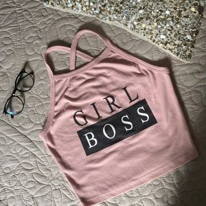 Criss Cross Crop top🤍