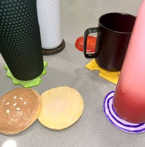Burger 🍔 Clay Coaster Set
