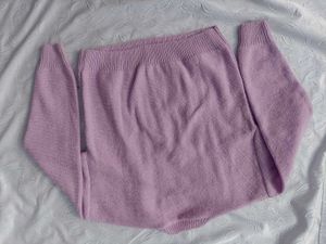Shein Lilac Cable Knit Sweater