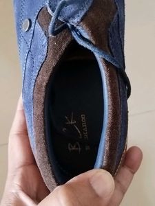 Blue Suede Casual Shoes
