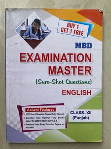 MBD Examination Master Class XII