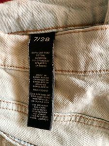 Distressed Mid Rise Shorts