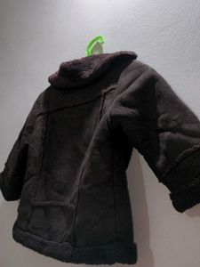 Brown Fur Lined Jacket 3/4 years