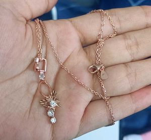 925 Real Silver Butterfly Pendant With Link Chain